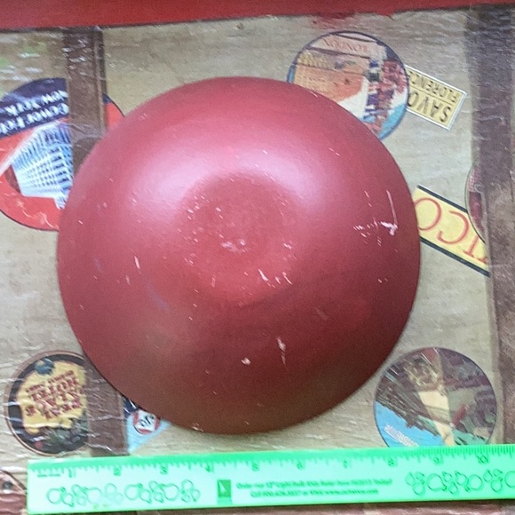 π Wooden Farmhouse Rustic Rooster Decorative Bowl Americana Style 11.75" - Picture 5 of 16